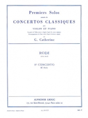 クラシック協奏曲・No. 1・Solo No.1（ピエール・ローデ）（ヴァイオリン+ピアノ）【Concertos Classiques No. 1 Solo No.1】