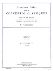 クラシック協奏曲・No. 8（ピエール・ローデ）（ヴァイオリン+ピアノ）【Concertos Classiques No.8】