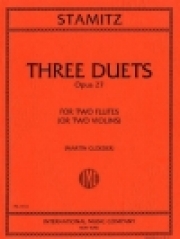 3つのデュエット・Op.27（カール・シュターミッツ） (ヴァイオリンニ重奏)【Three Duets, Opus 27】