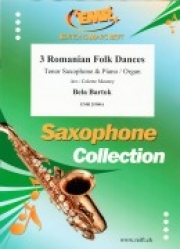 3つのルーマニア民族舞曲（ベラ・バルトーク）（テナーサックス+ピアノ）【3 Romanian Folk Dances】