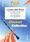 3つの無言歌集（フェリックス・メンデルスゾーン）（バスクラリネット+ピアノ）【3 Lieder ohne Worte】