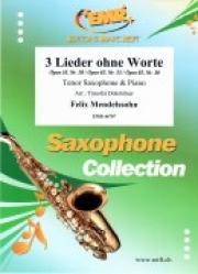 3つの無言歌集（フェリックス・メンデルスゾーン）（テナーサックス+ピアノ）【3 Lieder ohne Worte】