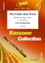無言歌集（フェリックス・メンデルスゾーン）（バスーン+ピアノ）【Drei Lieder ohne Worte】