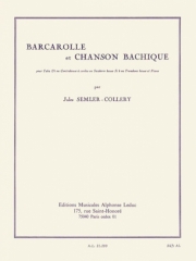 舟歌とシャンソン（ジュール・セムラー＝コルリー）（バス・サックス+ピアノ）【Barcarolle Et Chanson Bachigue】