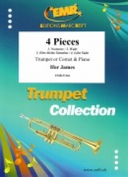 4つの小品（アイファー・ジェームズ）（トランペット+ピアノ）【4 Pieces】