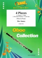 4つの小品（アイファー・ジェームズ）（オーボエ+ピアノ）【4 Pieces】