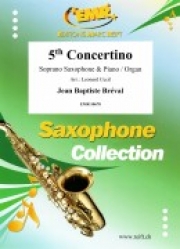 コンチェルティーノ第五番（ジャン・バティスト・ブレヴァル）（ソプラノサックス+ピアノ）【5th Concertino】
