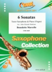 6つのソナタ（ベネデット・マルチェッロ）（テナーサックス+ピアノ）【6 Sonatas】