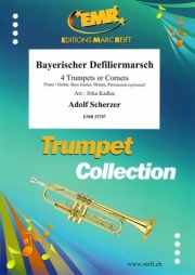 バイエルン分列行進曲（アドルフ・シェルツァー）（トランペット四重奏）【Bayerischer Defiliermarsch】