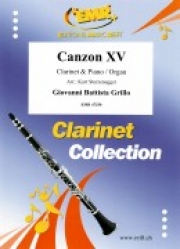 カンツォン第15番（ジョヴァンニ・バッティスタ・グリッロ）（クラリネット+ピアノ）【Canzon XV】