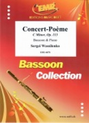 コンチェルト・ポエム・ハ短調・Op.113（セルゲイ・ワシレンコ）（バスーン+ピアノ）【Concert-Poeme C Minor, Op. 113】