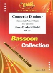 協奏曲・ニ短調 (ヘンデル)（バスーン+ピアノ）【Concerto D minor】