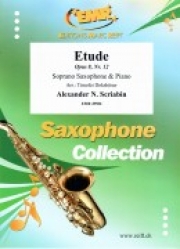 エチュード・Op.8・No.12（アレクサンドル・スクリャービン）  (ソプラノサックス＋ピアノ)【Etude Op. 8 No. 12】