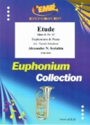 エチュード・Op.8・No.12（アレクサンドル・スクリャービン）  (ユーフォニアム＋ピアノ)【Etude Op. 8 No. 12】