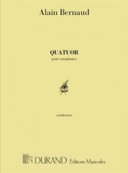 サクソフォーン四重奏曲（アラン・ベルノー）（スコアのみ）（サックス四重奏）【Quatuor Saxophone】
