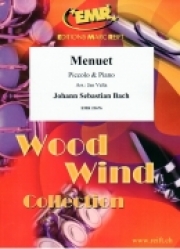 メヌエット（バッハ）  (ピッコロ＋ピアノ）【Menuet】