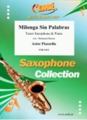 言葉のないミロンガ（アストル・ピアソラ）（テナーサックス+ピアノ）【Milonga Sin Palabras】
