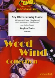 ケンタッキーの我が家（スティーブン・フォスター）  (フルート三重奏+ピアノ)【My Old Kentucky Home】