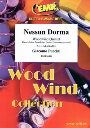 誰も寝てはならぬ（ジャコモ・プッチーニ） (木管五重奏)【Nessun Dorma】