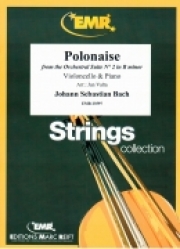 ポロネーズ（バッハ）  (チェロ+ピアノ)【Polonaise from the Orchestral Suite No.2 in B minor】