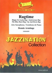 ラグタイム曲集（デニス・アーミテージ）  (アルトサックス+トロンボーン+ピアノ)【Ragtime】