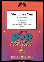シー・ラヴズ・ユー（ビートルズ）（サックス四重奏）【She Loves You】
