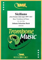 シチリアーナ（バッハ）（バストロンボーン+ピアノ）【Siciliano from Sonata E flat major BWV 1031】