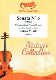 ソナタ・6番・変ロ長調（アントニオ・ヴィヴァルディ）（チェロ+ピアノ）【Sonata No. 6 in Bb Major】