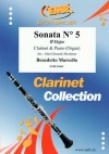 ソナタ・No.5・変ロ長調（ベネデット・マルチェッロ）（クラリネット+ピアノ）【Sonata No. 5 in Bb Major】