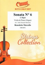ソナタ・No.6・ト長調（ベネデット・マルチェッロ）（ヴァイオリン+ピアノ）【Sonata No. 6 in G Major】