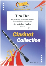 ティコ・ティコ（ゼキーニャ・アブレウ）（クラリネット四重奏+ピアノ）【Tico Tico】