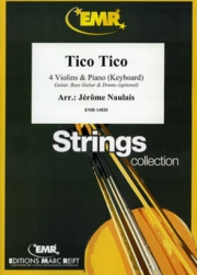 ティコ・ティコ（ゼキーニャ・アブレウ）（ヴァイオリン四重奏+ピアノ）【Tico Tico】