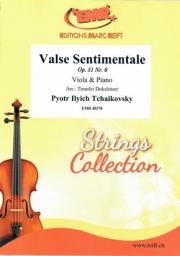 感傷的なワルツ（チャイコフスキー）（ヴィオラ+ピアノ）【Valse Sentimentale Op. 51 Nr. 6】