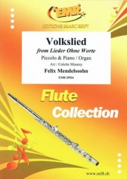 民謡「無言歌集」より（フェリックス・メンデルスゾーン）（ピッコロ+ピアノ）【Volkslied from Lieder Ohne Worte】