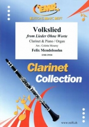 民謡「無言歌集」より（フェリックス・メンデルスゾーン）（クラリネット+ピアノ）【Volkslied from Lieder Ohne Worte】