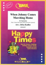 ジョニーが凱旋する時（クラリネット四重奏）【When Johnny Comes Marching Home】