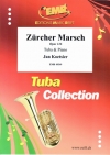チューリッヒ・マーチ（ヤン・クーツィール）（テューバ+ピアノ）【Zürcher Marsch Opus 116】