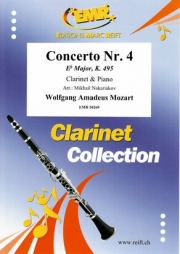 協奏曲・No.4・変ホ長調・K.495（モーツァルト）（クラリネット+ピアノ）【Concerto No. 4 in Eb Major, K. 495】