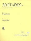 30の練習曲（ディヴィッド・ユーバー）（トロンボーン）【30 Etudes in The Bass and Tenor Clefs】