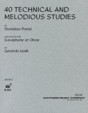 40の技術的で旋律的な練習曲・Book1（スタニスラオ・パリージ）（オーボエ）【40 Technical and Melodious Studies Book1】