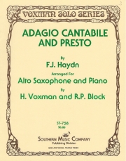 アダージョ・カンタービレとプレスト（フランツ・ヨーゼフ・ハイドン）（アルトサックス+ピアノ）【Adagio Cantabile and Presto】