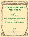 アダージョ・カンタービレとプレスト（フランツ・ヨーゼフ・ハイドン）（アルトサックス+ピアノ）【Adagio Cantabile and Presto】
