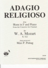 アダージョ・レリジオーソ（モーツァルト）（ホルン+ピアノ）【Adagio Religioso from Concerto, K622】