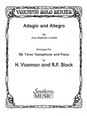 アダージョとアレグロ（ジャンバティスト・ルイエ）（テナーサックス+ピアノ）【Adagio and Allegro】