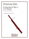 協奏曲・No.1・ヘ長調（エティエンヌ・オジ）（バスーン+ピアノ）【Concerto No. 1 in F Major】