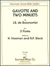 ガヴォットと2つのメヌエット（ジョゼフ・ボダン・ド・ボワモルティエ）（フルート三重奏）【Gavotte and Two Minuets】