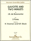 ガヴォットと2つのメヌエット（ジョゼフ・ボダン・ド・ボワモルティエ）（フルート三重奏）【Gavotte and Two Minuets】