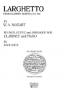 ラルゲット「クラリネット五重奏曲・K.581」より（モーツァルト）（クラリネット+ピアノ）【Larghetto from Clarinet Quintet, K. 581】