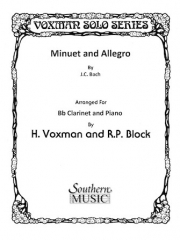メヌエットとアレグロ（バッハ）（クラリネット+ピアノ）【Minuet and Allegro】
