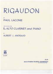リガドン（ポール・ラコーム）（アルトクラリネット+ピアノ）【Rigaudon】